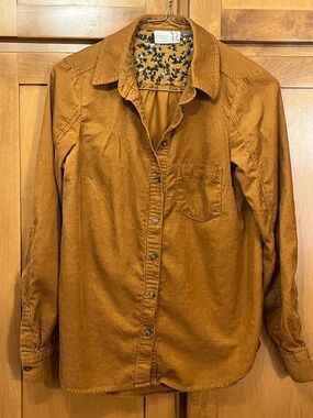 Anthropologie Button Down Corduroy Shirt 2 From The Heart of Building 13